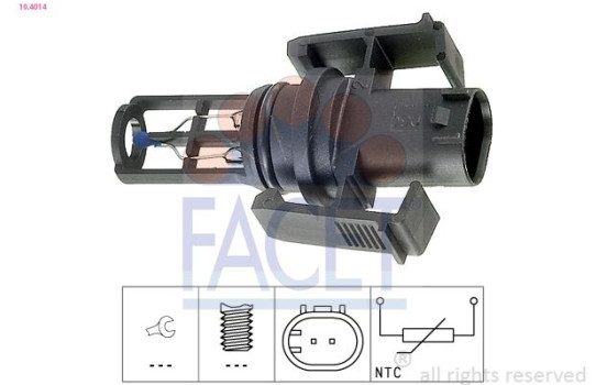 Sensor, intake air temperature Made in Italy - OE Equivalent 10.4014 Facet