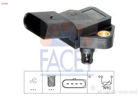Sensor, intake air temperature Made in Italy - OE Equivalent 10.4040 Facet