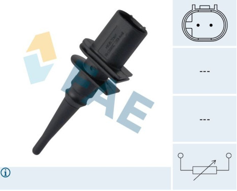 Sensor, outside temperature