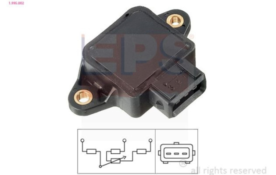 Sensor, throttle position Made in Italy - OE Equivalent 1.995.002 EPS Facet