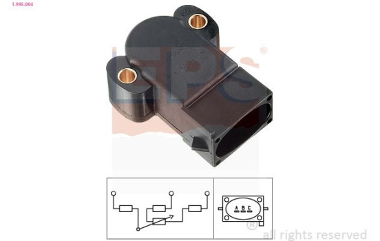 Sensor, throttle position Made in Italy - OE Equivalent 1.995.064 EPS Facet