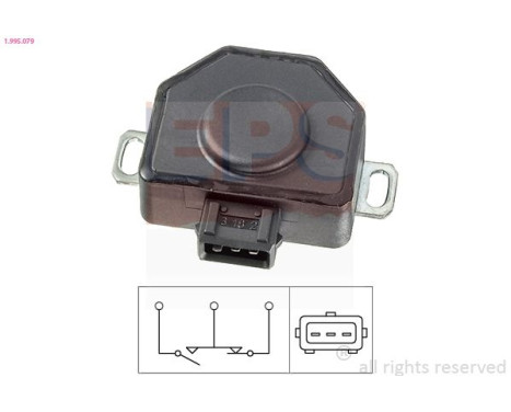 Sensor, throttle position Made in Italy - OE Equivalent 1.995.079 EPS Facet