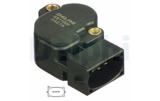 Sensor, throttle valve adjustment