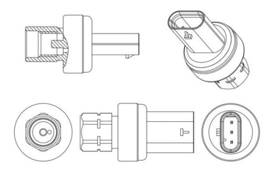Pressure Switch, air conditioning BEHR *** PREMIUM LINE ***