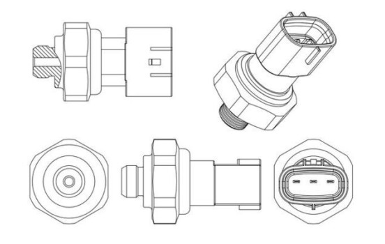 Pressure Switch, air conditioning PREMIUM LINE