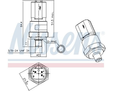 Pressure switch, air conditioning