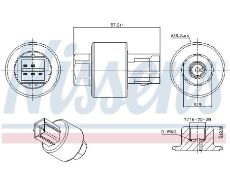 Pressure switch, air conditioning