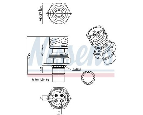 Pressure switch, air conditioning