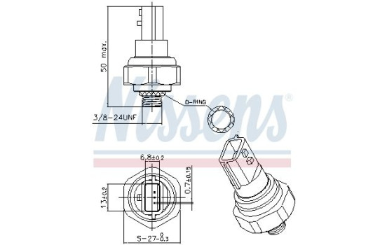 Pressure switch, air conditioning