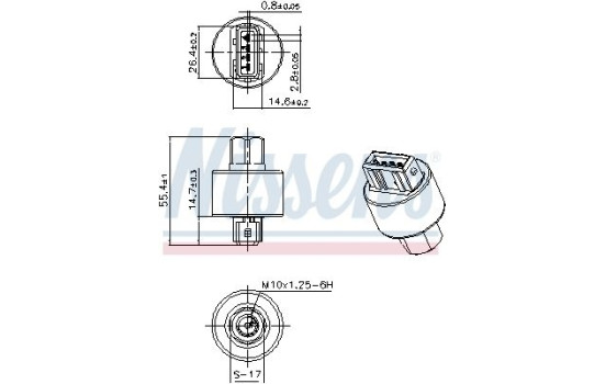 Pressure switch, air conditioning