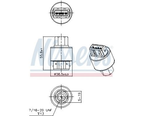 Pressure switch, air conditioning