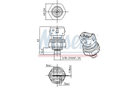 Pressure switch, air conditioning