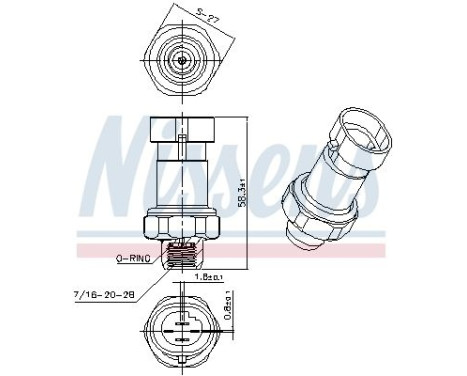 Pressure switch, air conditioning