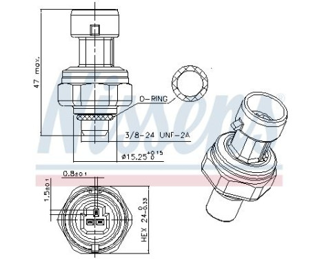 Pressure switch, air conditioning