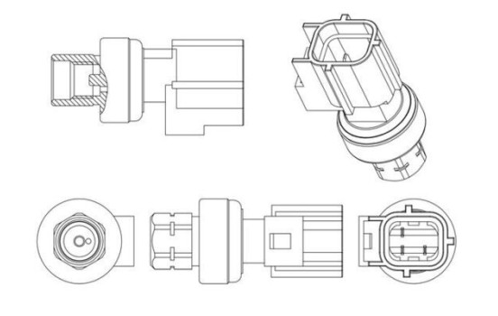 Pressure switch, air conditioning