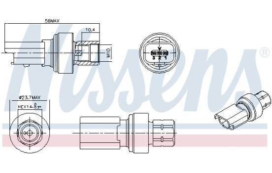 Pressure switch, air conditioning