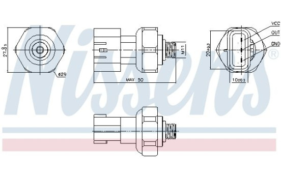 Pressure switch, air conditioning