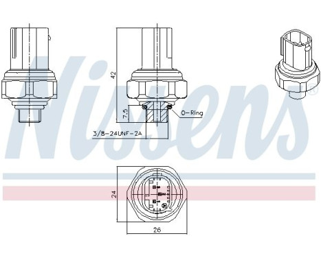 Pressure switch, air conditioning