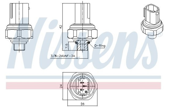 Pressure switch, air conditioning