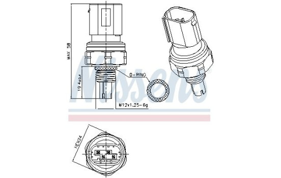 Pressure switch, air conditioning