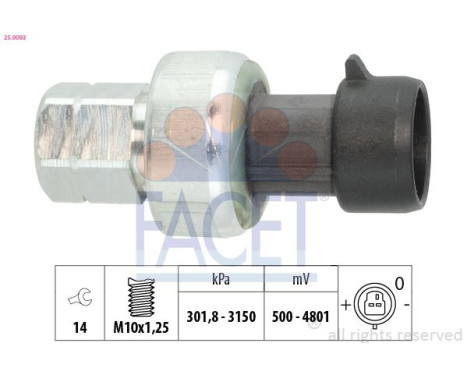 Pressure switch, air conditioning