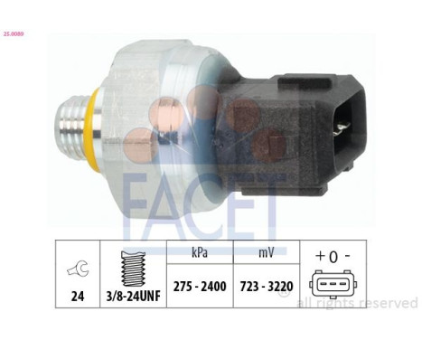 Pressure switch, air conditioning