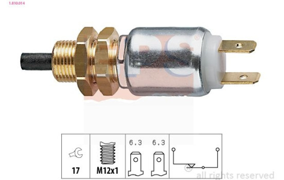 Brake Light Switch Made in Italy - OE Equivalent 1.810.014 EPS Facet
