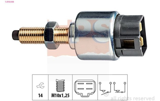 Brake Light Switch Made in Italy - OE Equivalent 1.810.044 EPS Facet