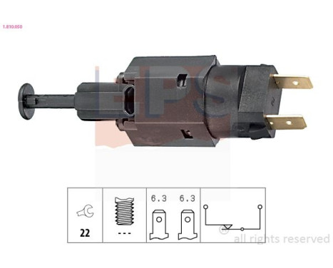 Brake Light Switch Made in Italy - OE Equivalent 1.810.050 EPS Facet