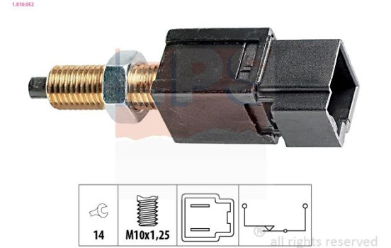 Brake Light Switch Made in Italy - OE Equivalent 1.810.052 EPS Facet