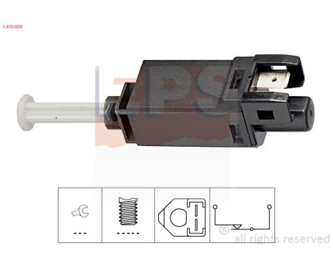 Brake Light Switch Made in Italy - OE Equivalent 1.810.056 EPS Facet