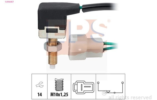 Brake Light Switch Made in Italy - OE Equivalent 1.810.057 EPS Facet