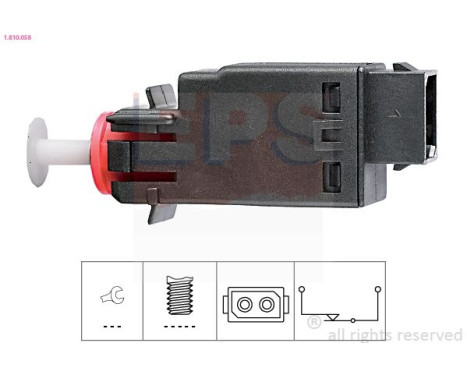 Brake Light Switch Made in Italy - OE Equivalent 1.810.058 EPS Facet