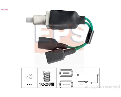 Brake Light Switch Made in Italy - OE Equivalent 1.810.059 EPS Facet