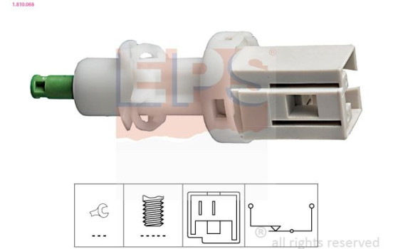 Brake Light Switch Made in Italy - OE Equivalent 1.810.068 EPS Facet