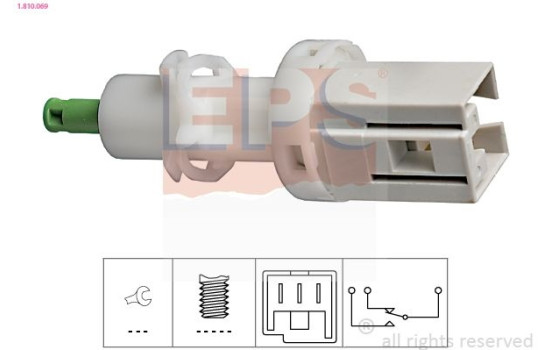 Brake Light Switch Made in Italy - OE Equivalent 1.810.069 EPS Facet
