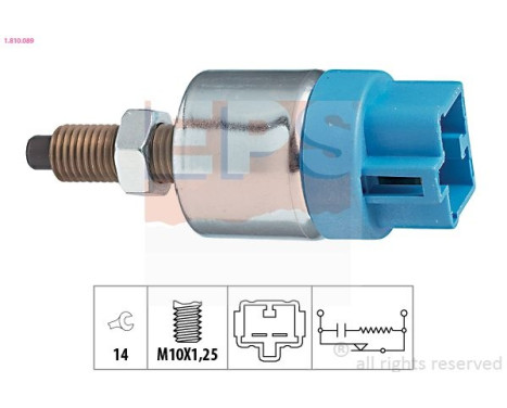 Brake Light Switch Made in Italy - OE Equivalent 1.810.089 EPS Facet