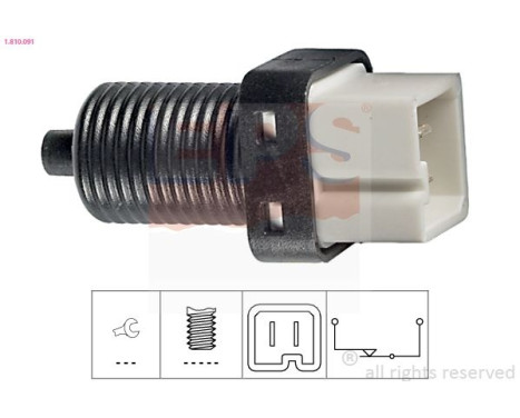 Brake Light Switch Made in Italy - OE Equivalent 1.810.091 EPS Facet