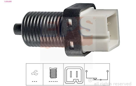 Brake Light Switch Made in Italy - OE Equivalent 1.810.091 EPS Facet