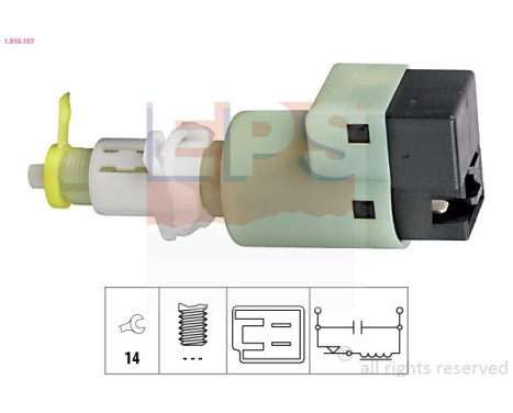 Brake Light Switch Made in Italy - OE Equivalent 1.810.107 EPS Facet