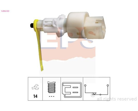 Brake Light Switch Made in Italy - OE Equivalent 1.810.153 EPS Facet