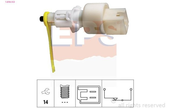 Brake Light Switch Made in Italy - OE Equivalent 1.810.153 EPS Facet