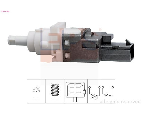 Brake Light Switch Made in Italy - OE Equivalent 1.810.161 EPS Facet