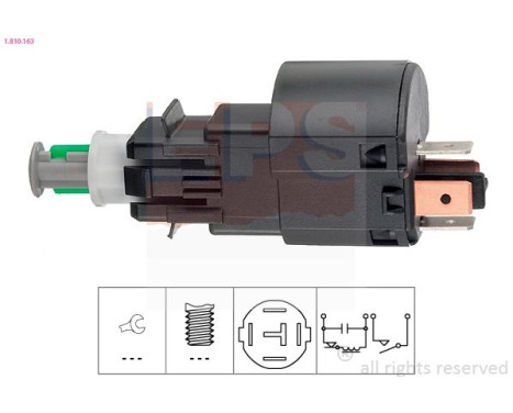 Brake Light Switch Made in Italy - OE Equivalent 1.810.163 EPS Facet