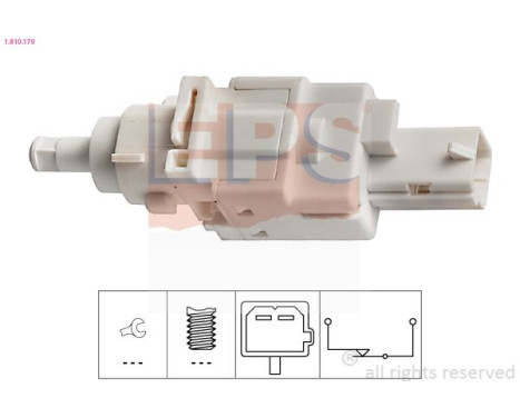 Brake Light Switch Made in Italy - OE Equivalent 1.810.179 EPS Facet