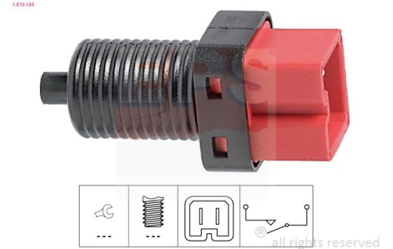 Brake Light Switch Made in Italy - OE Equivalent 1.810.184 EPS Facet