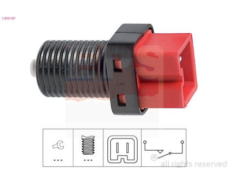 Brake Light Switch Made in Italy - OE Equivalent 1.810.187 EPS Facet
