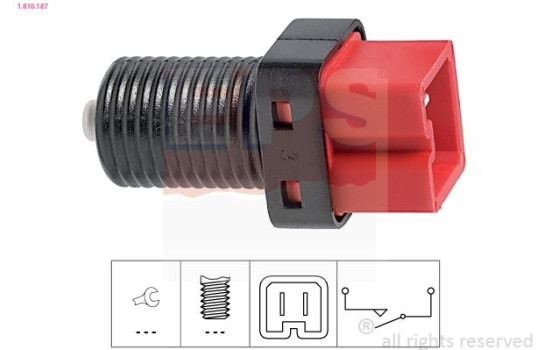 Brake Light Switch Made in Italy - OE Equivalent 1.810.187 EPS Facet