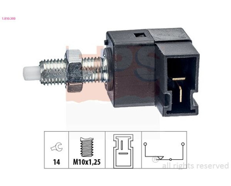 Brake Light Switch Made in Italy - OE Equivalent 1.810.300 EPS Facet