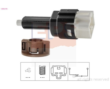 Brake Light Switch Made in Italy - OE Equivalent 1810178 EPS Facet